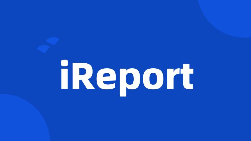 iReport