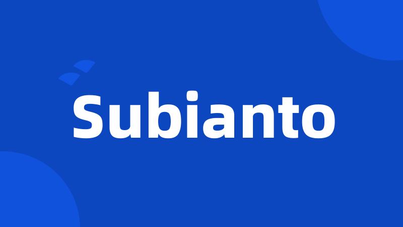 Subianto