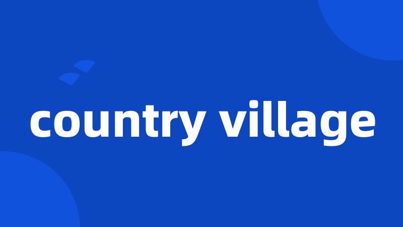 country village