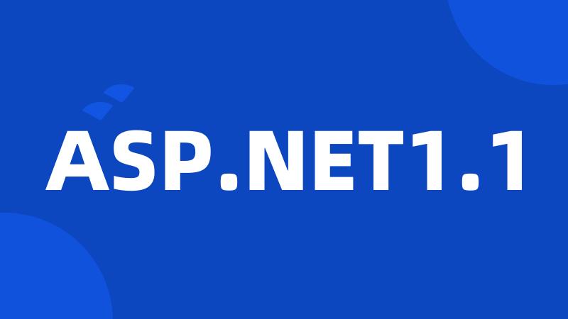 ASP.NET1.1