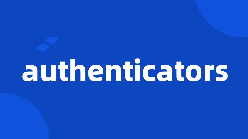 authenticators