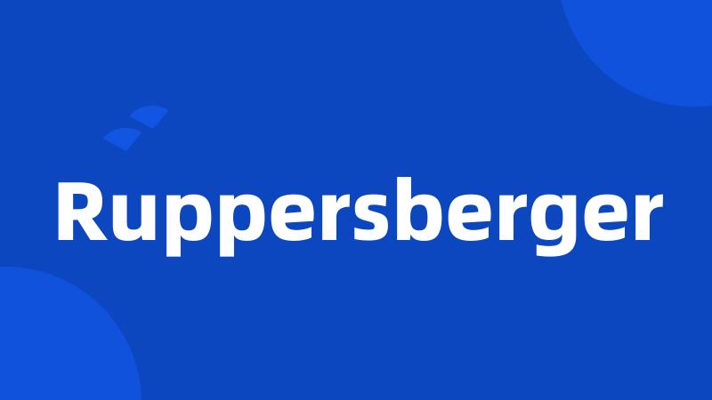 Ruppersberger