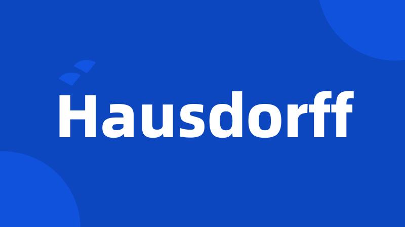 Hausdorff