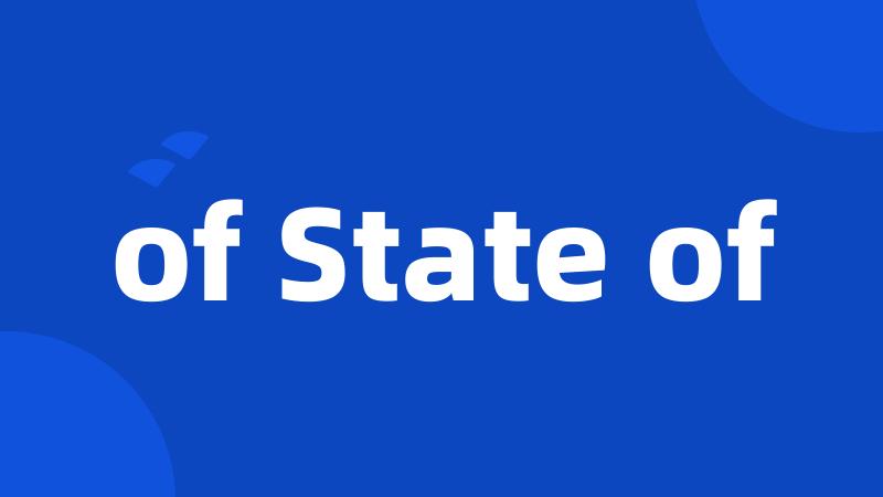 of State of