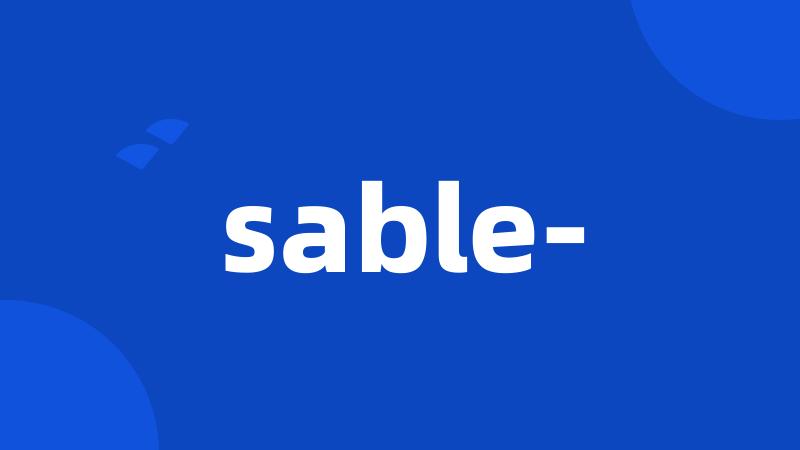 sable-