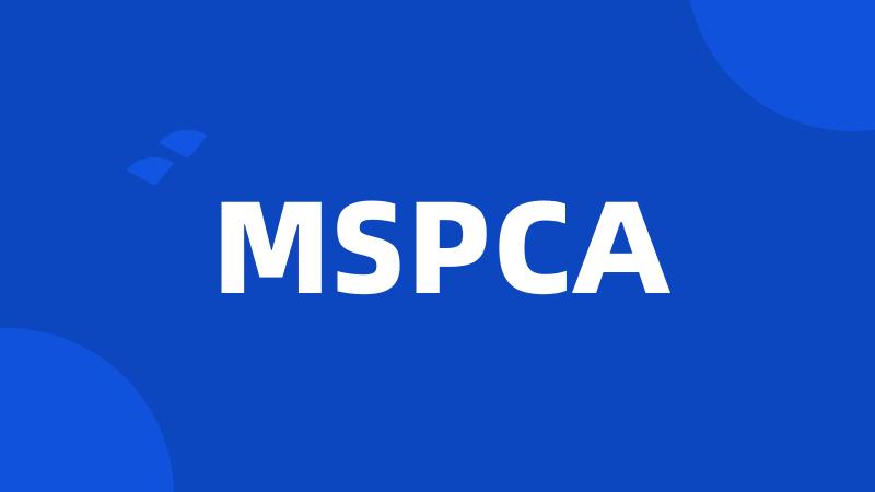 MSPCA