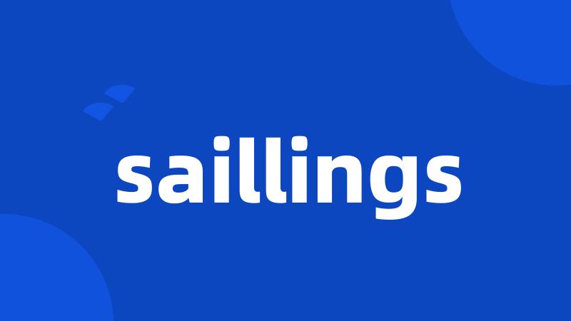 saillings