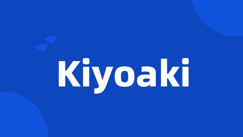 Kiyoaki