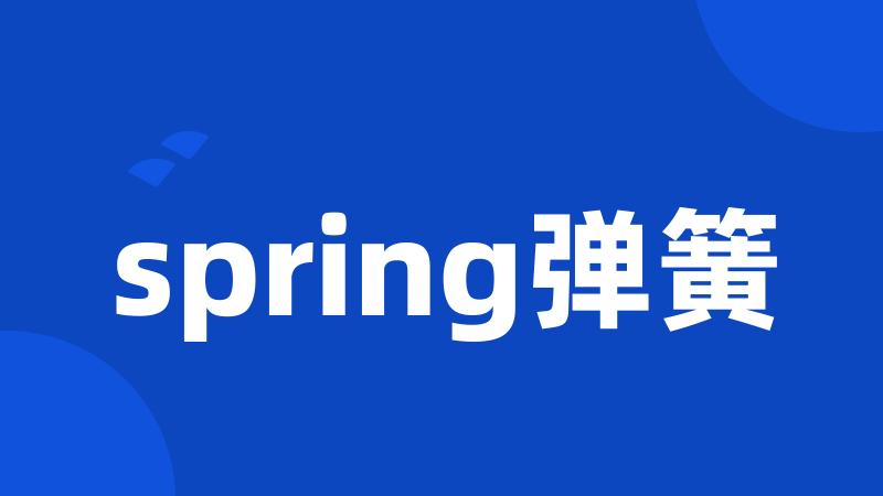 spring弹簧