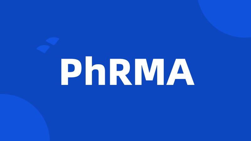 PhRMA