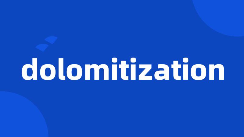 dolomitization