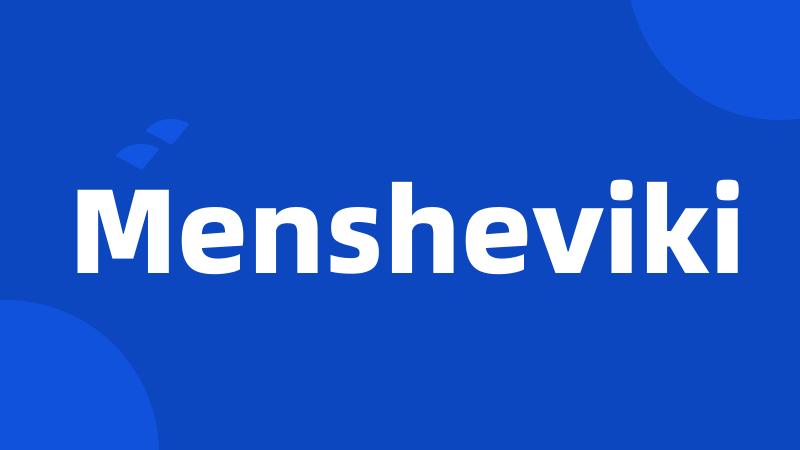 Mensheviki