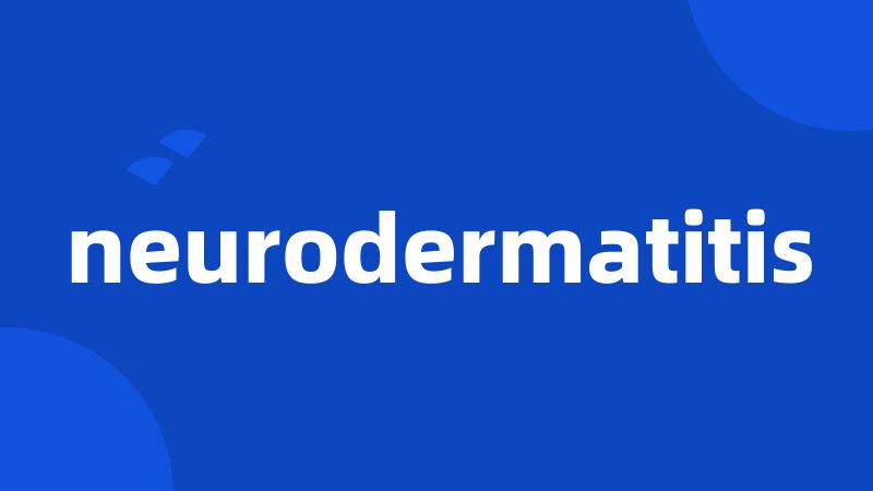 neurodermatitis