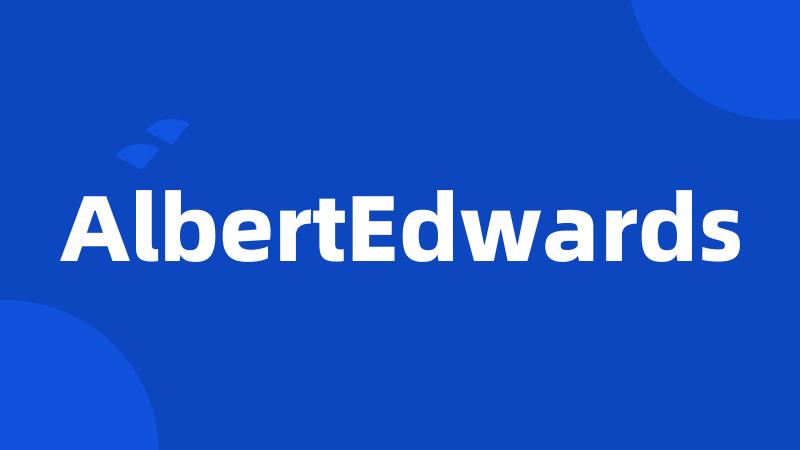 AlbertEdwards