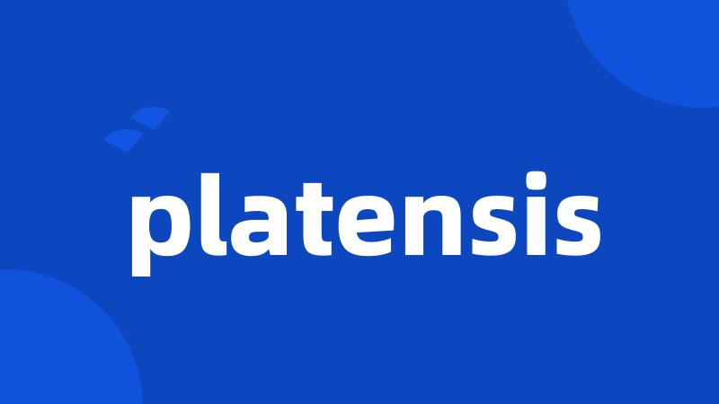 platensis