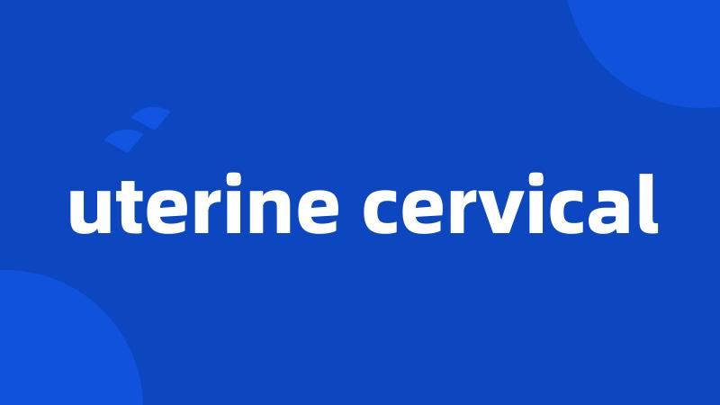 uterine cervical