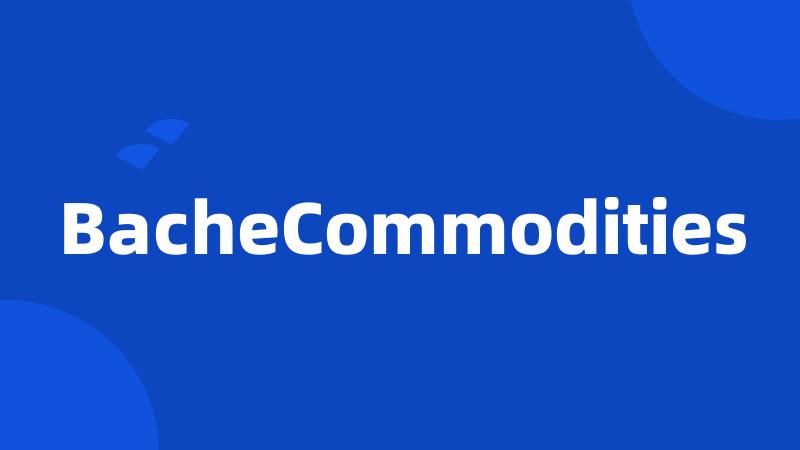 BacheCommodities