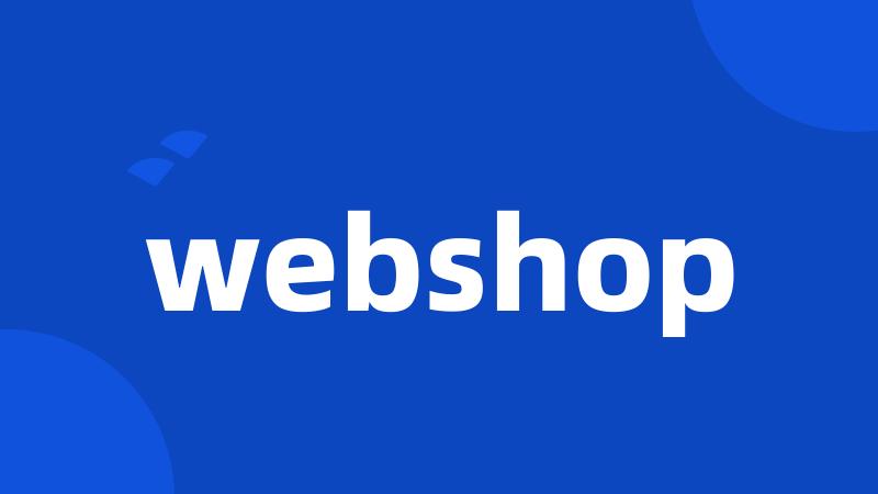 webshop