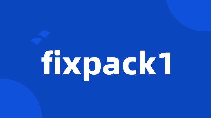 fixpack1