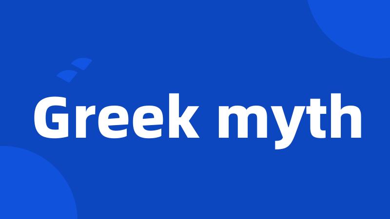 Greek myth