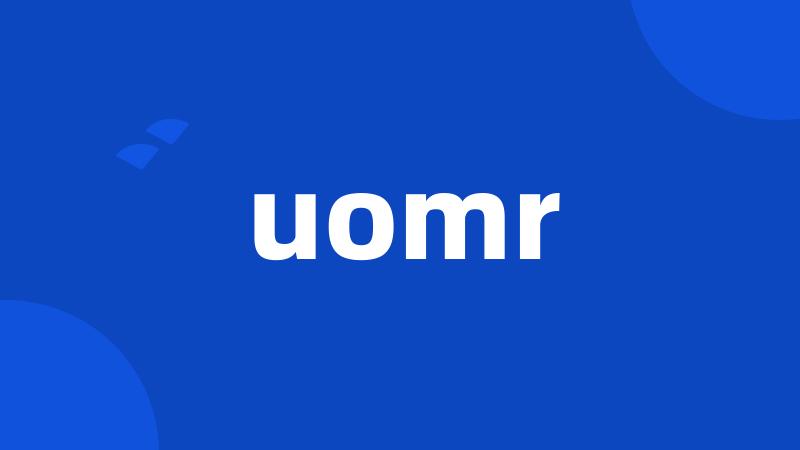 uomr