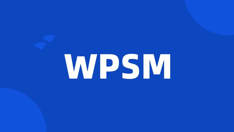 WPSM