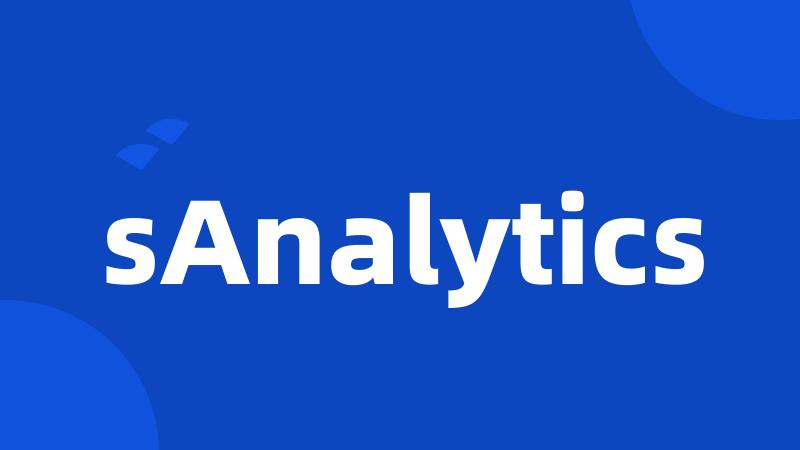 sAnalytics