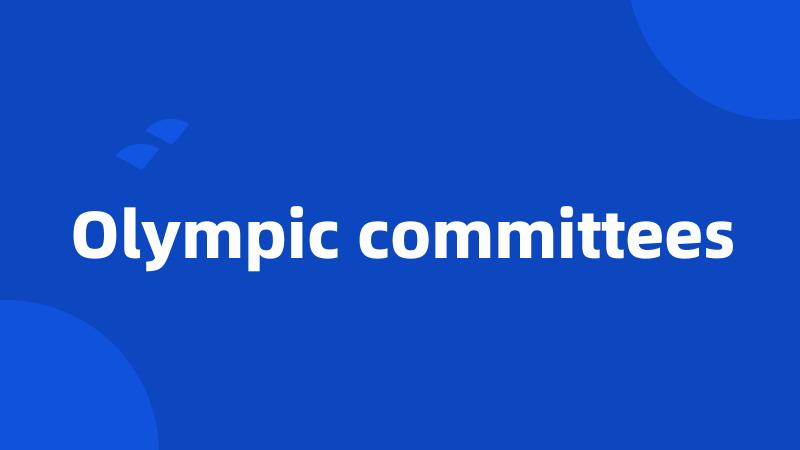Olympic committees