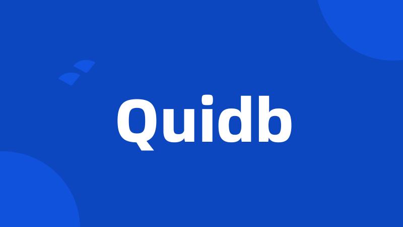 Quidb