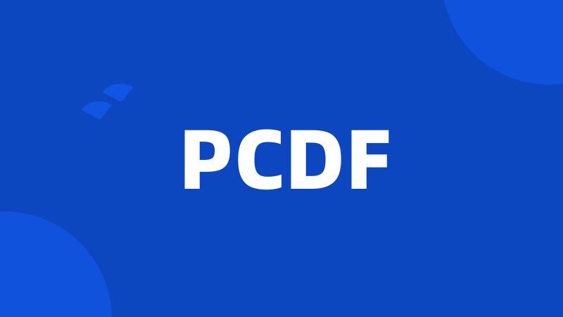 PCDF