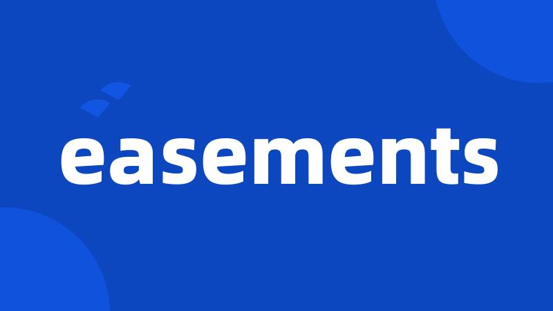 easements