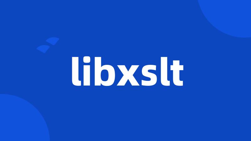 libxslt