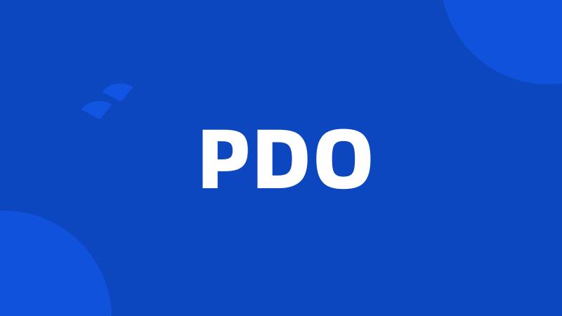 PDO