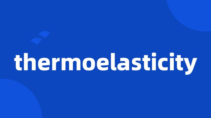 thermoelasticity