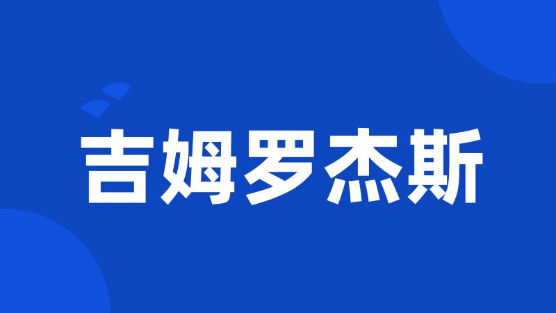 吉姆罗杰斯