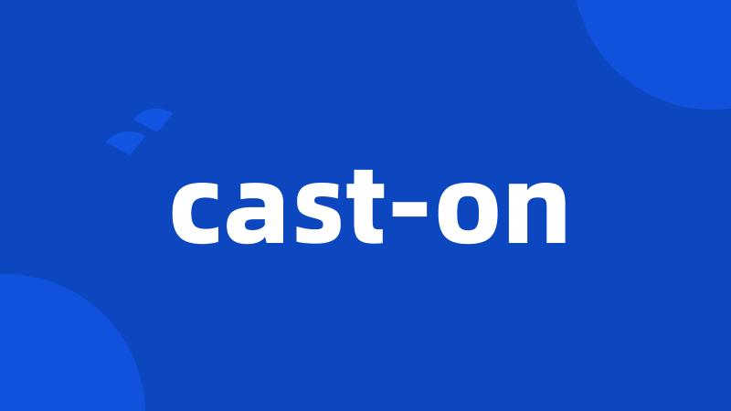 cast-on