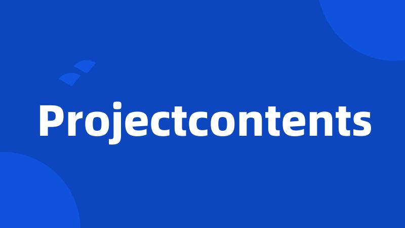 Projectcontents