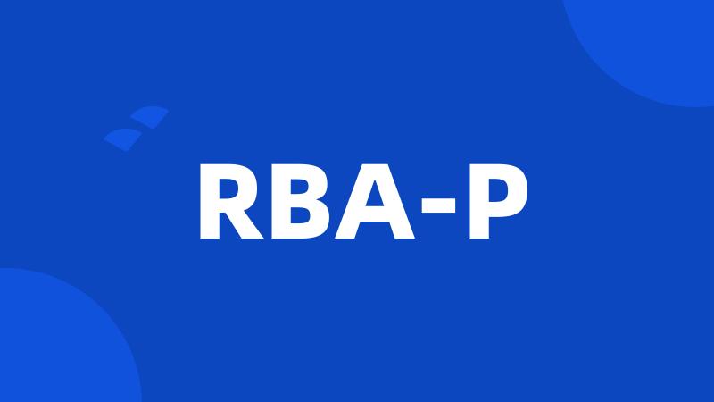 RBA-P