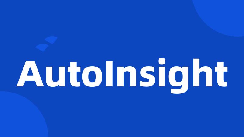 AutoInsight