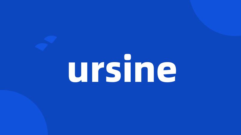 ursine