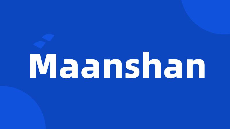 Maanshan