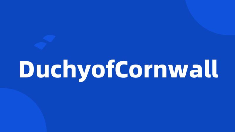 DuchyofCornwall