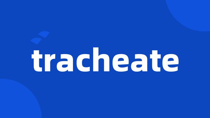 tracheate