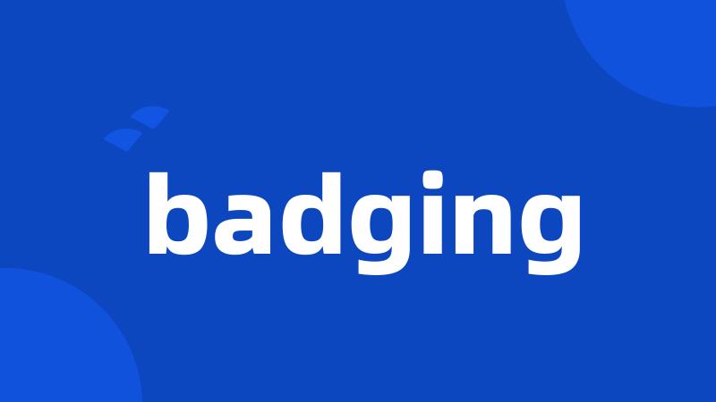 badging