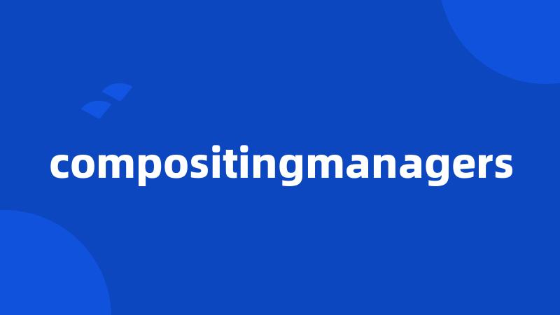 compositingmanagers