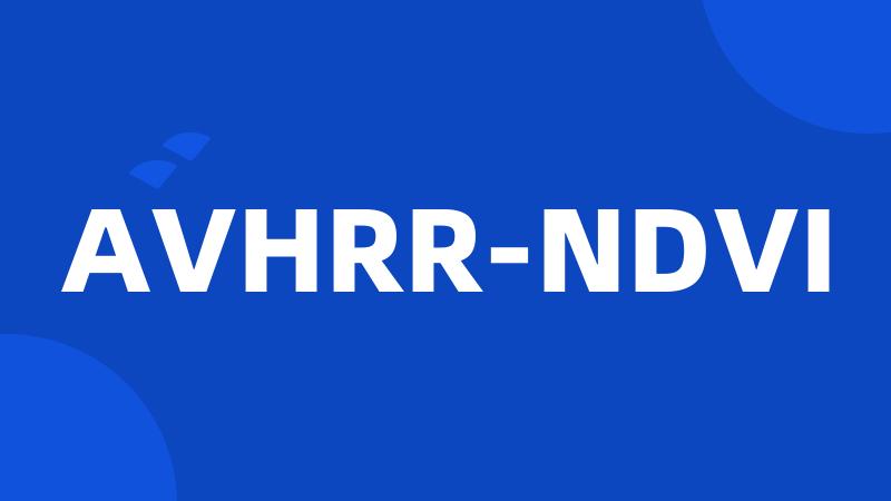 AVHRR-NDVI