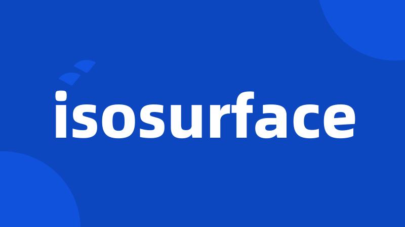 isosurface