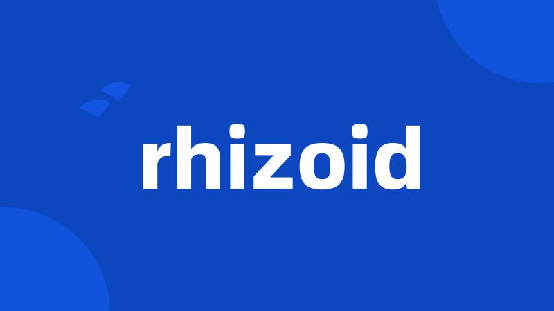 rhizoid