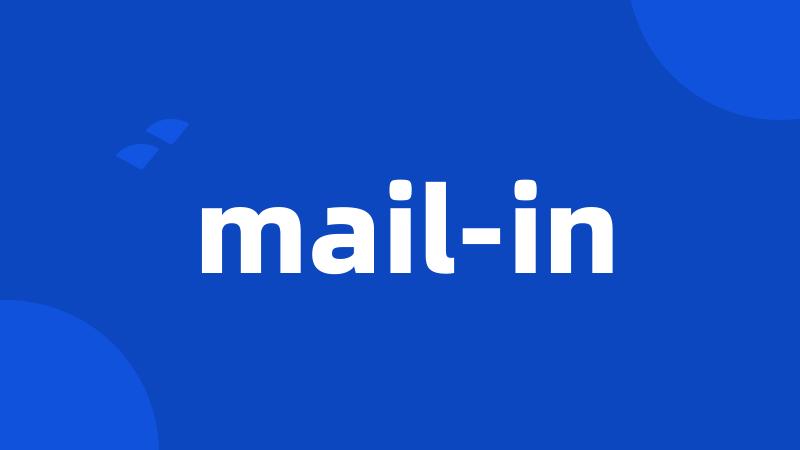 mail-in