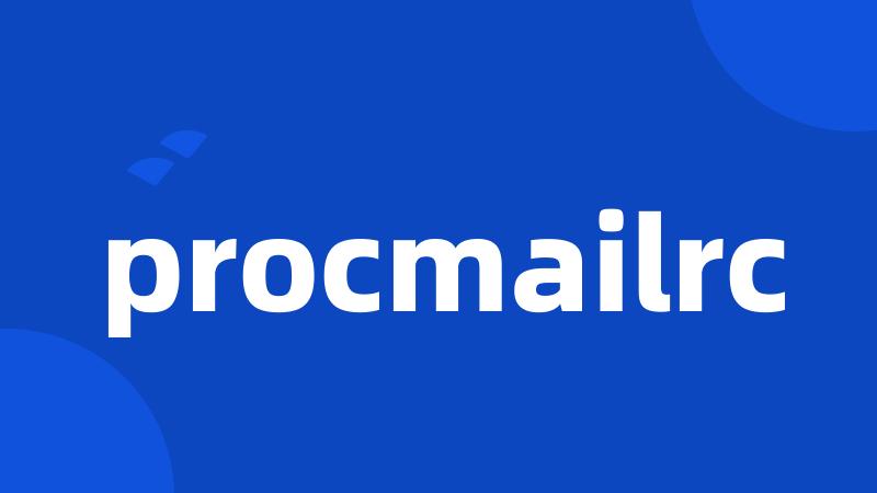 procmailrc